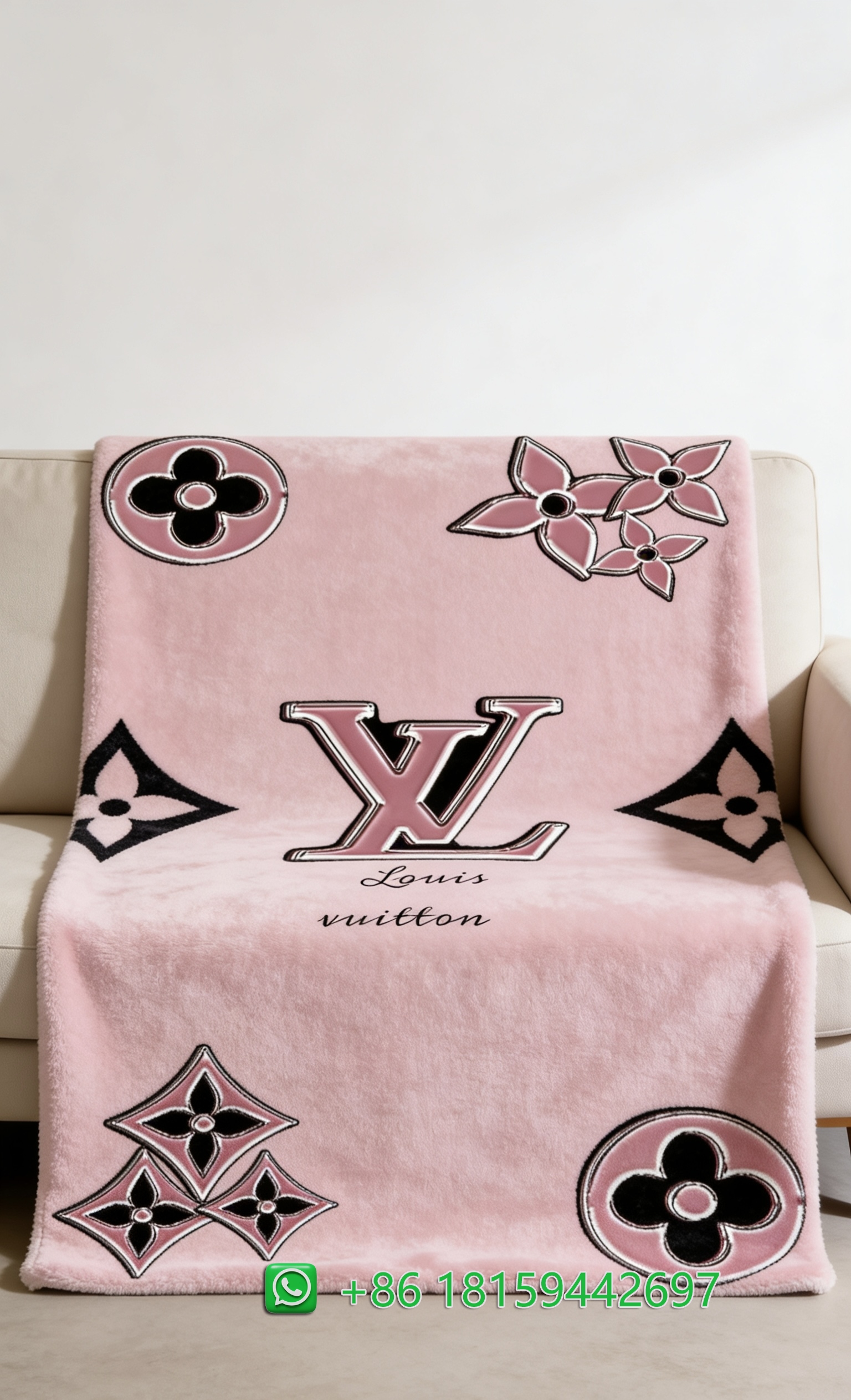 Louis Vuitton Throw Blankets